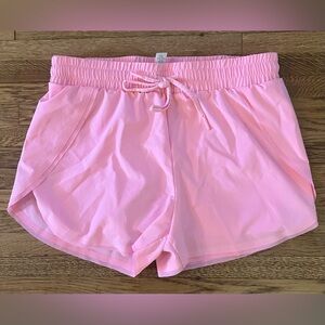 Zyia Lined Running Shorts Mesh Trimmed Pink M